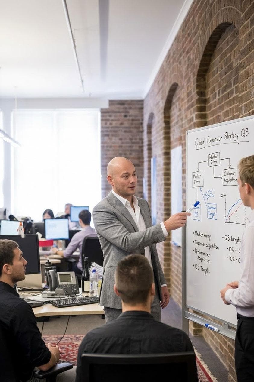 Pascal at the whiteboard