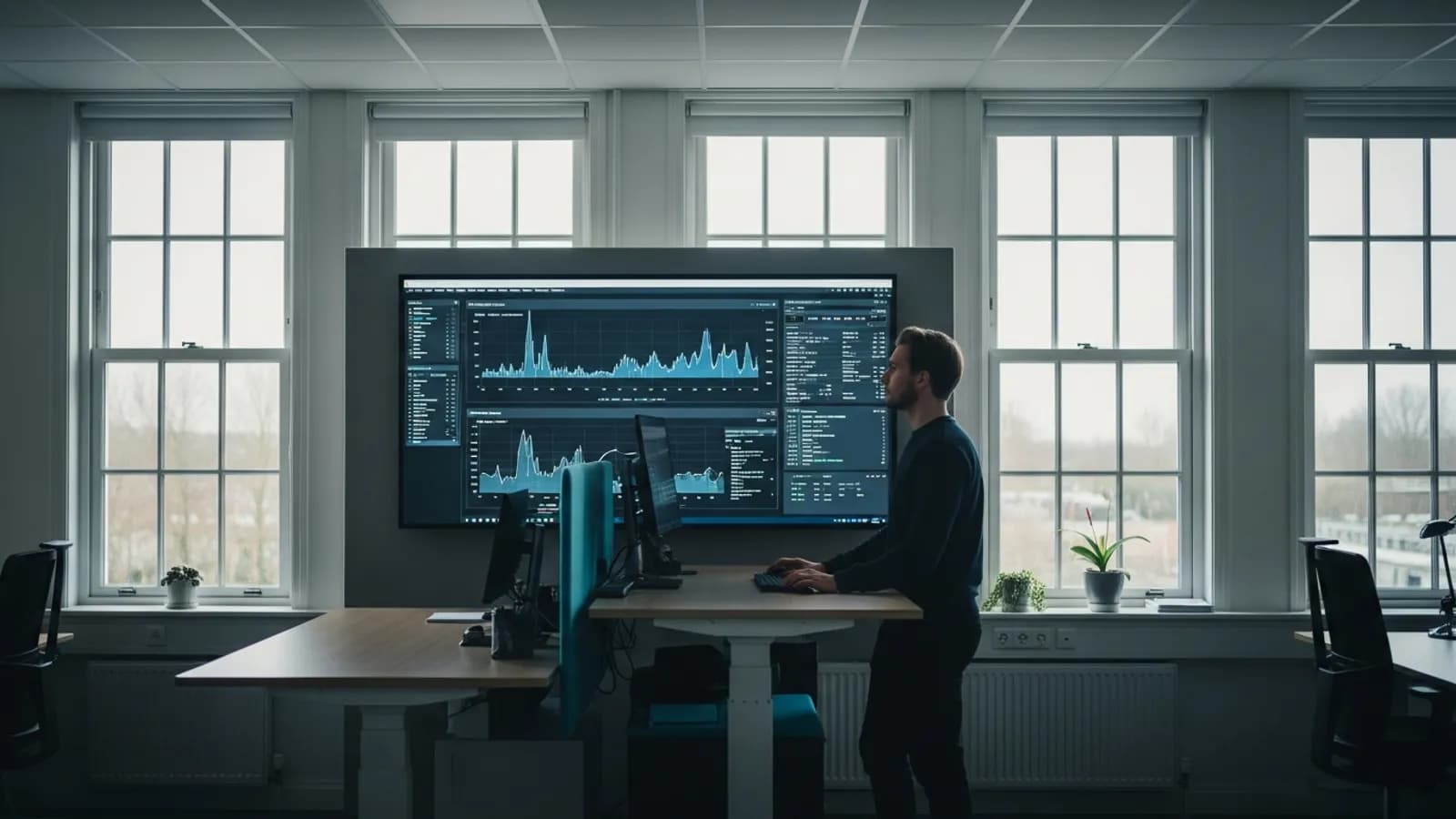 Twee Nederlandse tech-professionals bespreken AI-model keuze in vergaderruimte in Utrecht.