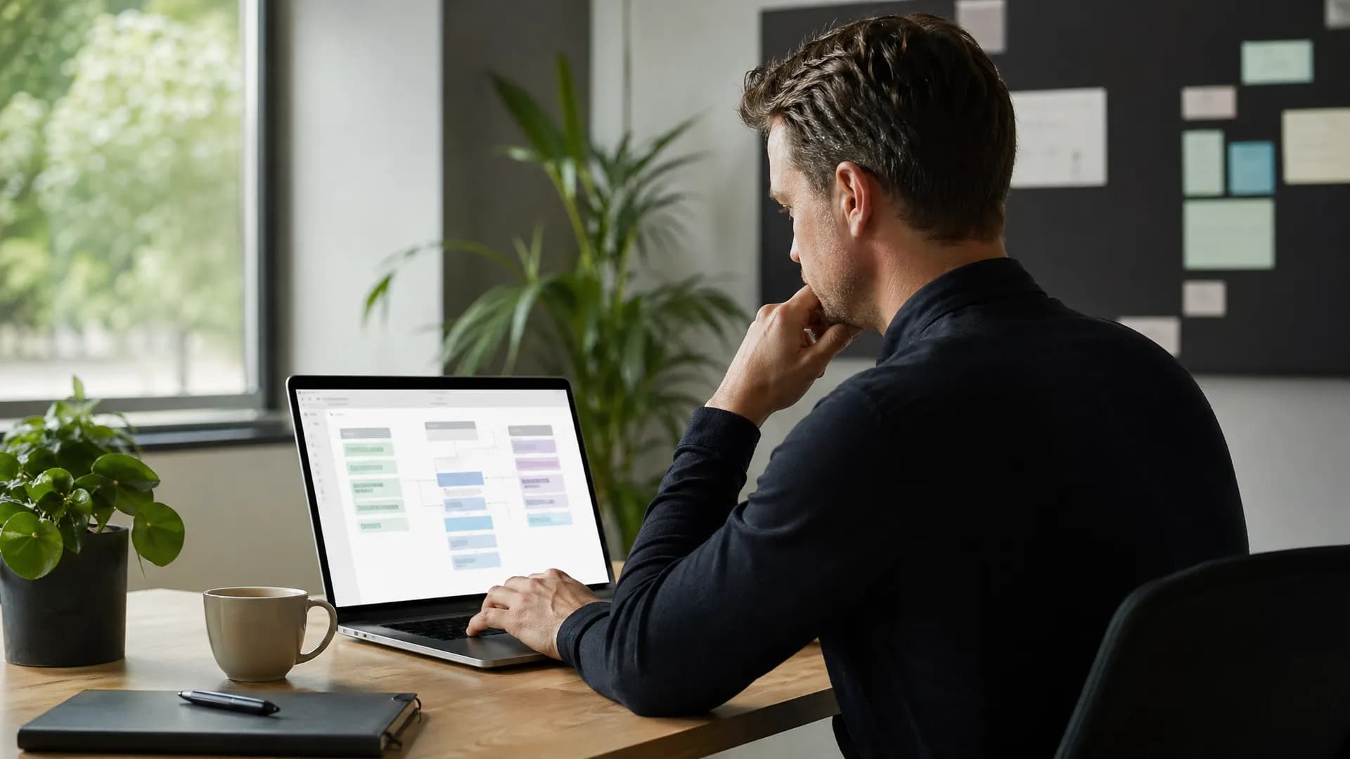 Marketingadviseur controleert groepen tags en segmenten in e-maillijst