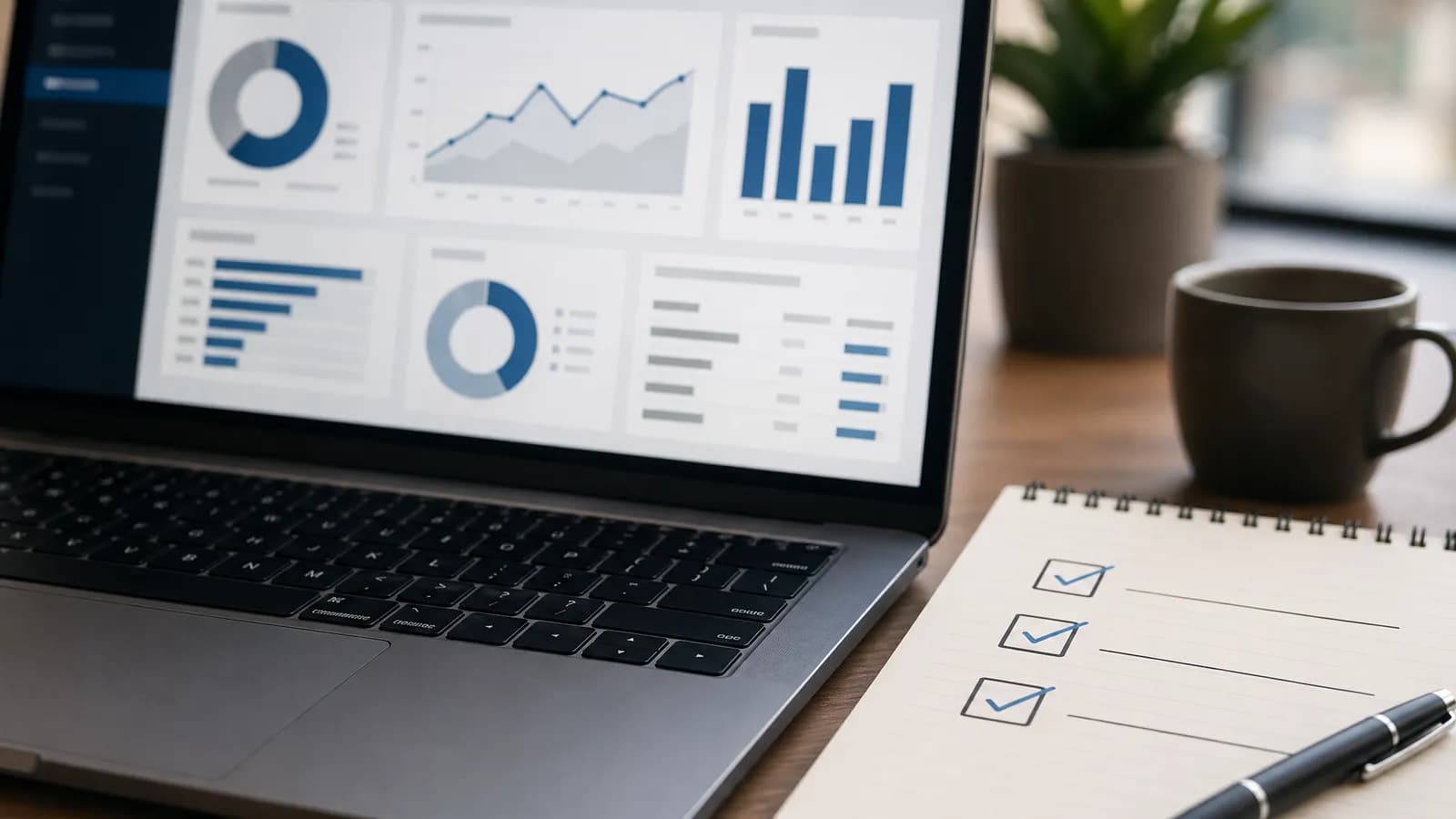 Dashboard en checklist voor het meten van landingspagina-opvolging