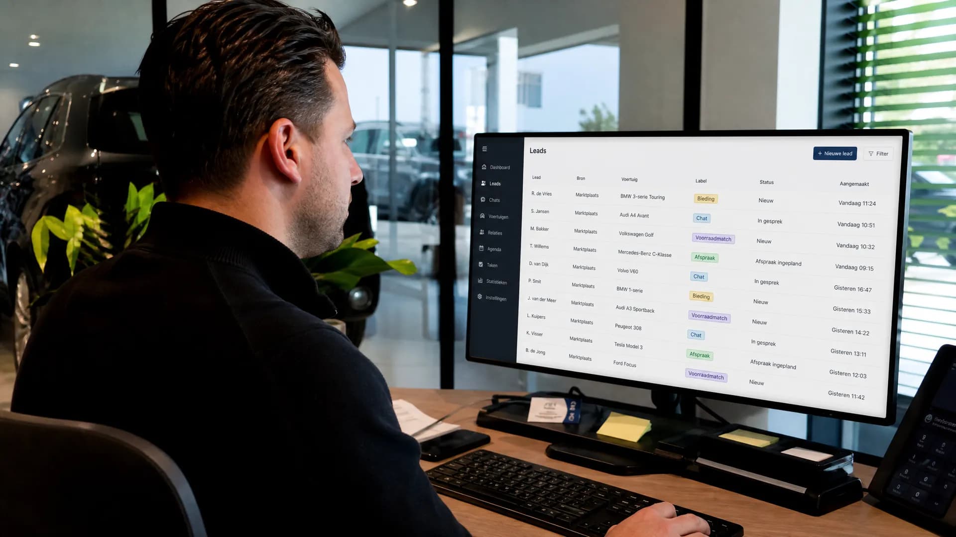 Autobedrijf segmenteert Marktplaats-leads in CRM