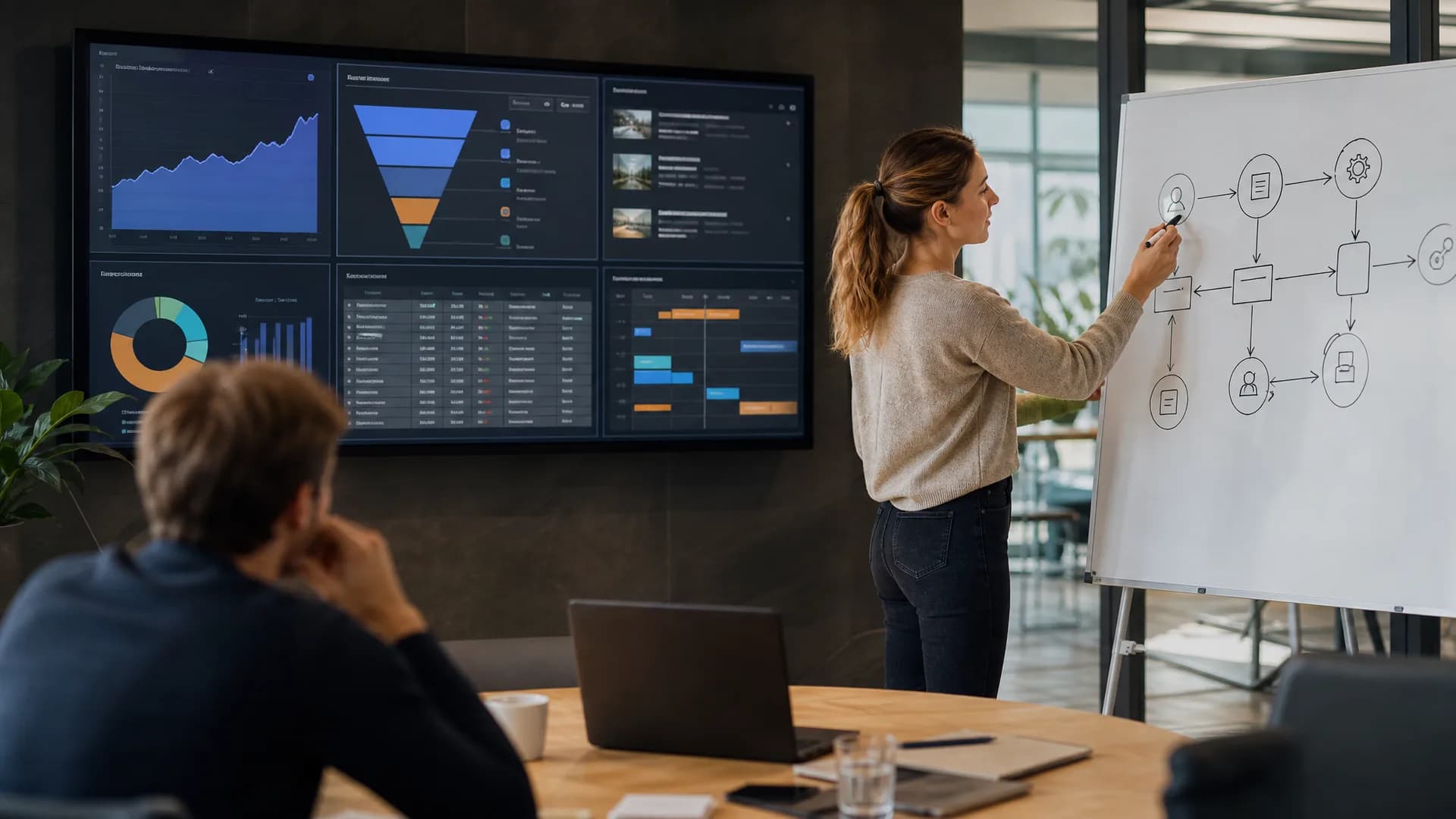 B2B-marketeer ontwerpt een AI-workflow voor SEO, content en CRM.