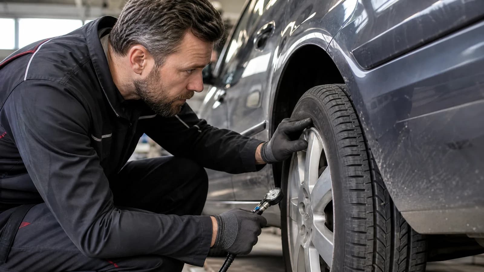 Controle van banden en slijtagepatroon bij een occasion met hoge kilometerstand