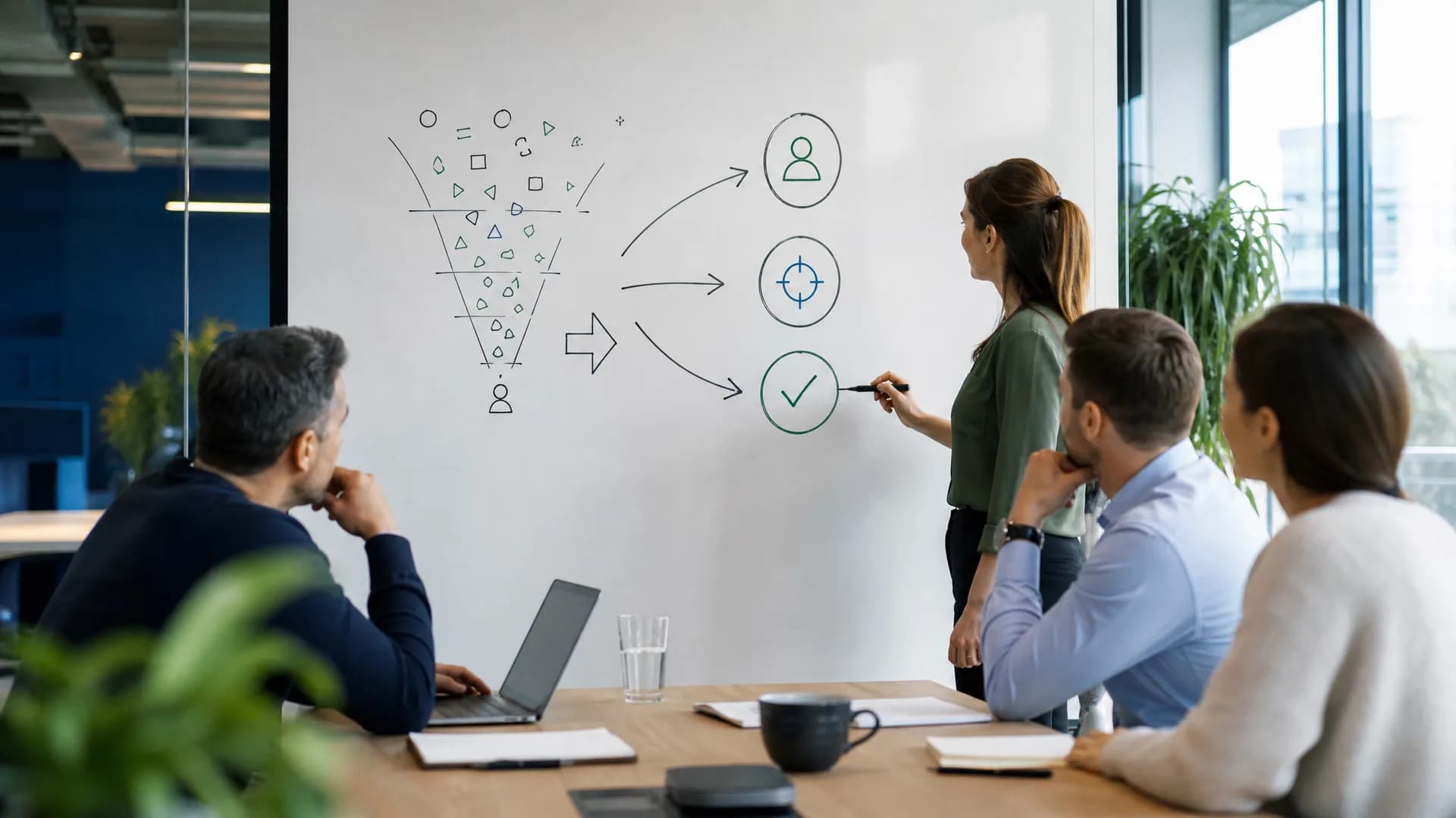 B2B-marketingteam vereenvoudigt een leadgeneratie-funnel naar scherpere koopgedrag-signalen