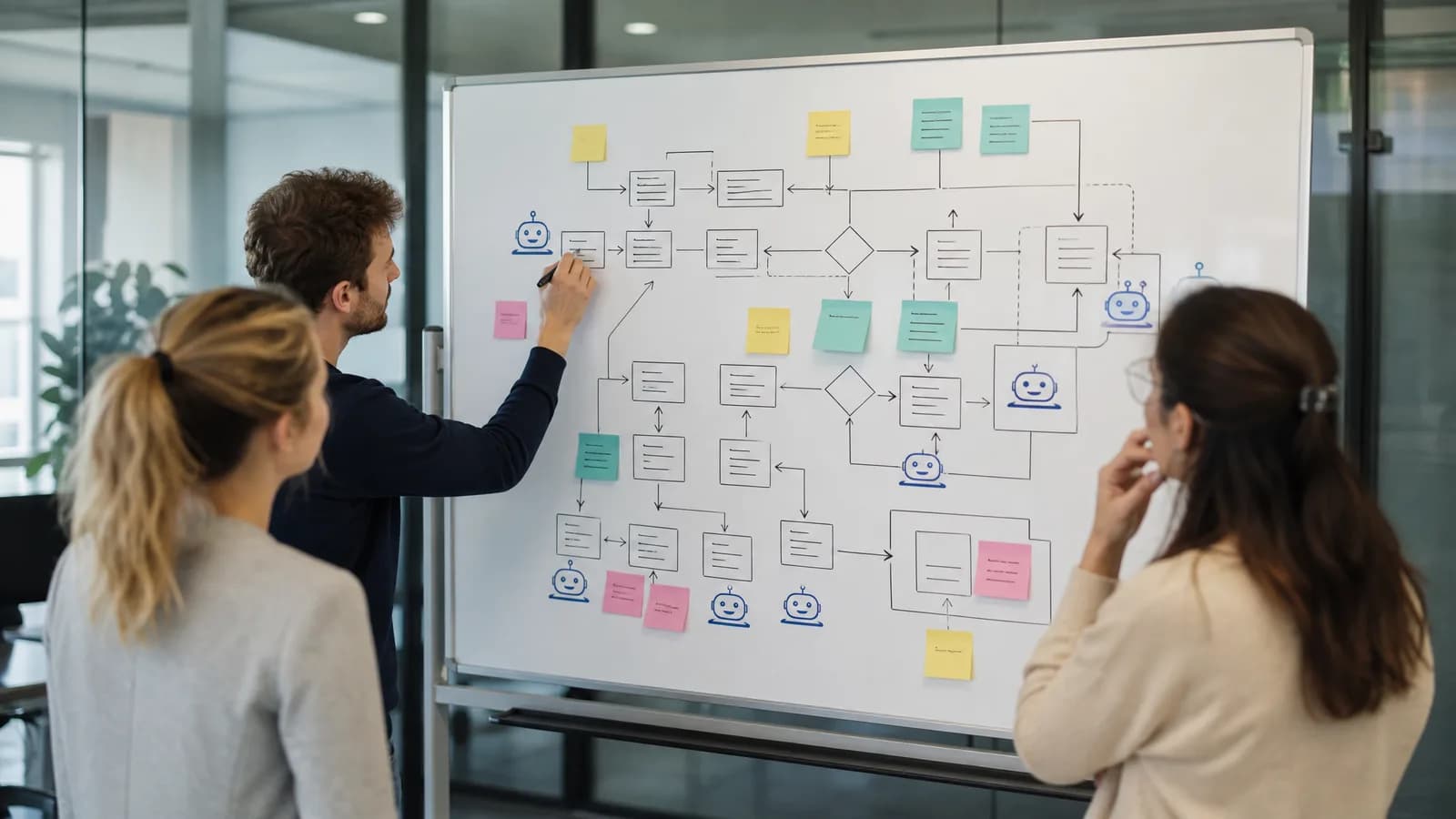 Proceskaart voor het beoordelen waar AI-agents in marketingwerk passen