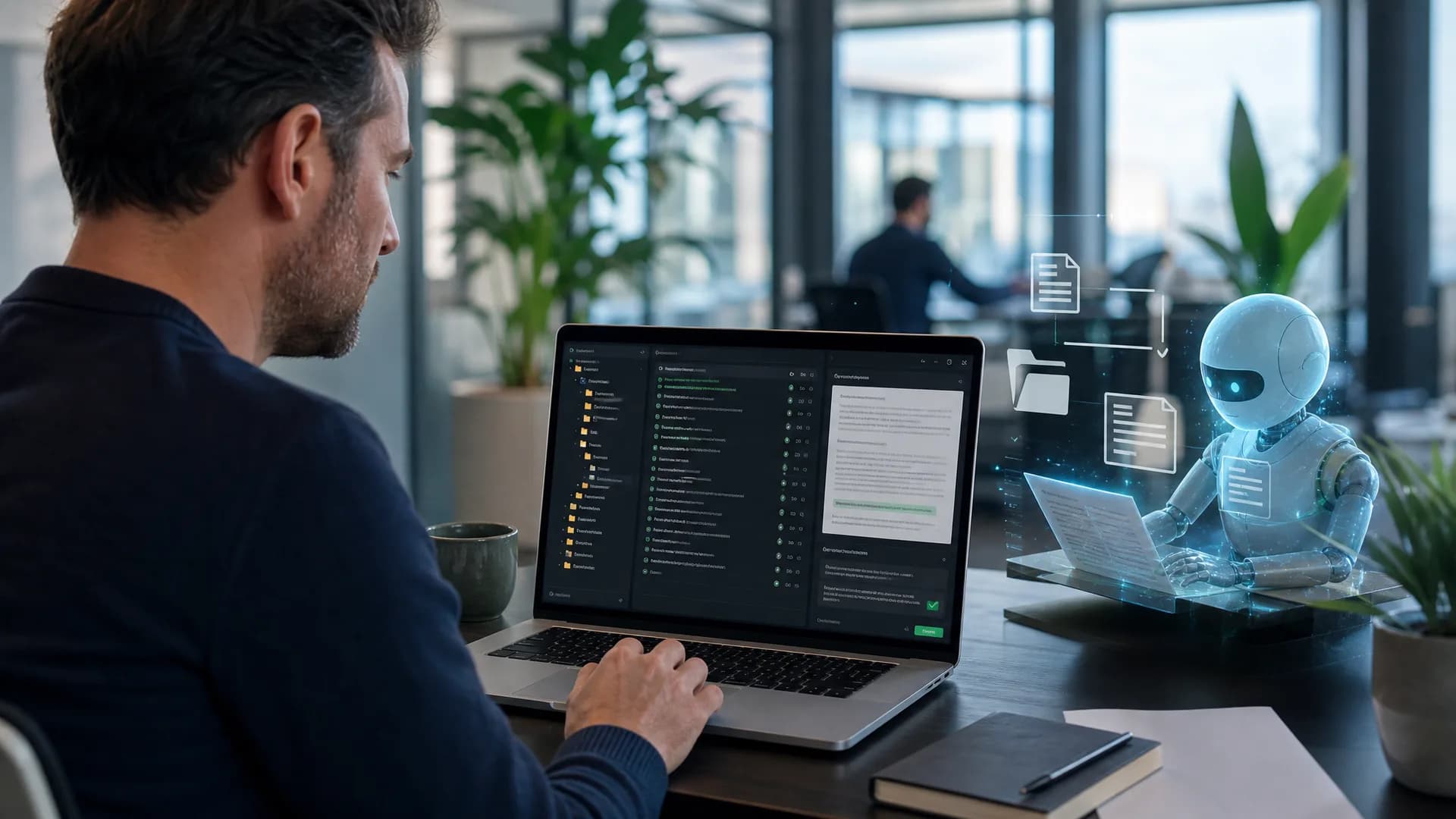 AI-operator gebruikt een delegatieloop om een agent gecontroleerd werk te geven