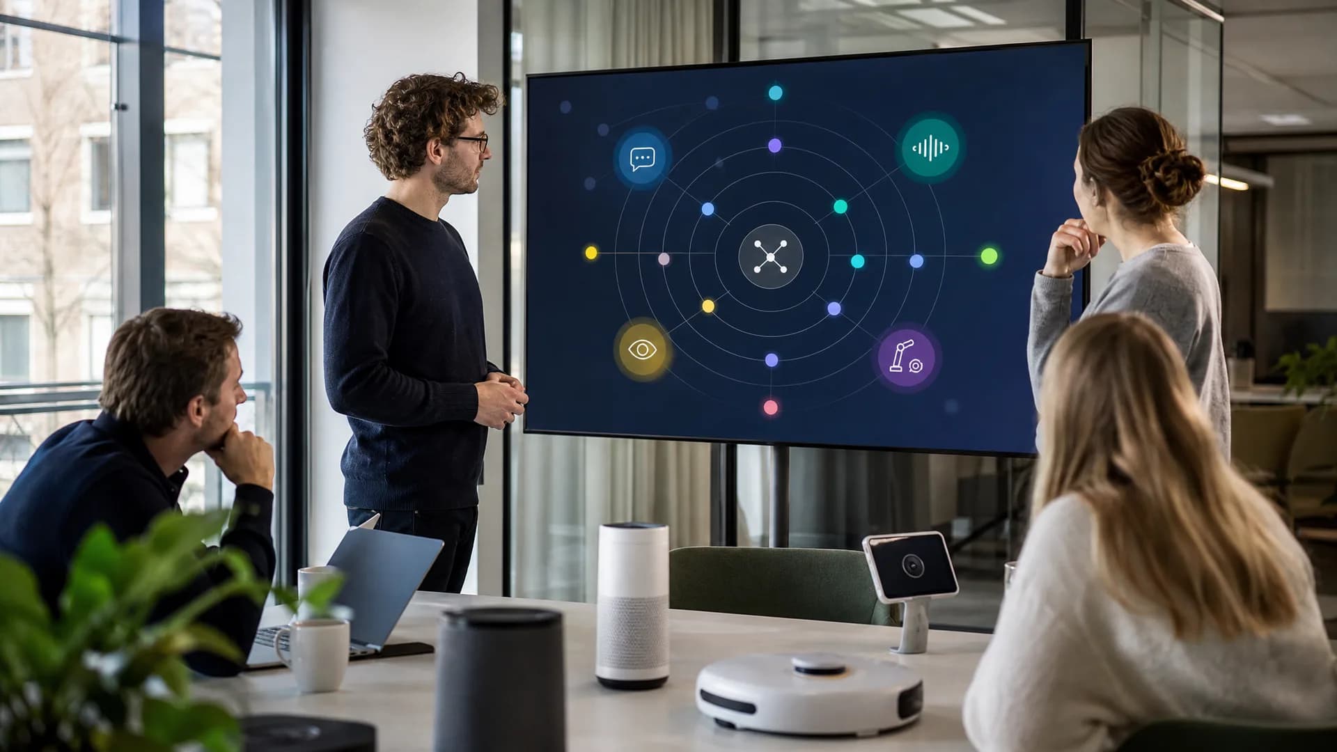 AI-team bekijkt een modelradar voor open-source AI-modellen