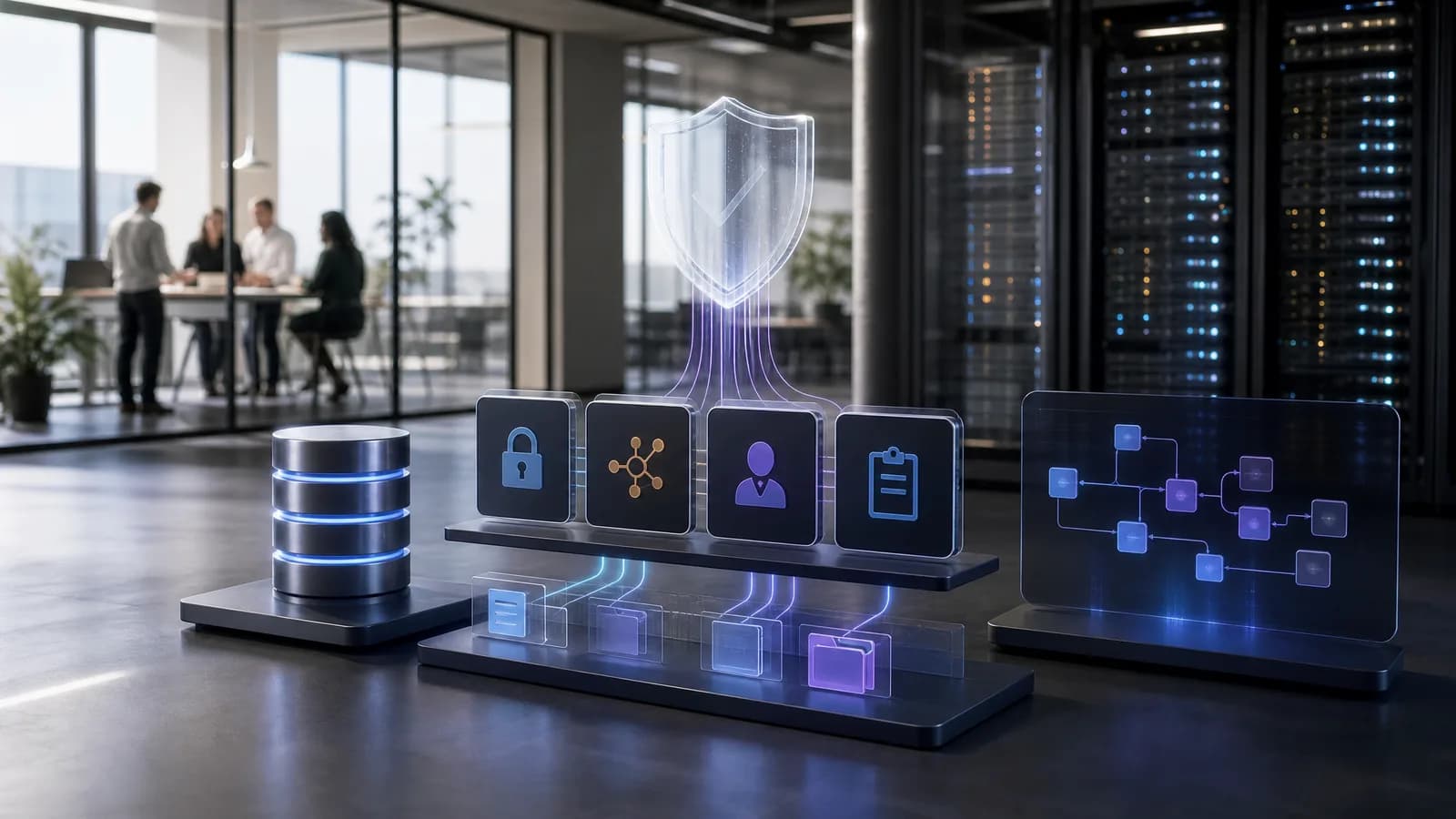 Data- en database-infrastructuur ondersteunt veilige AI-agentacties.