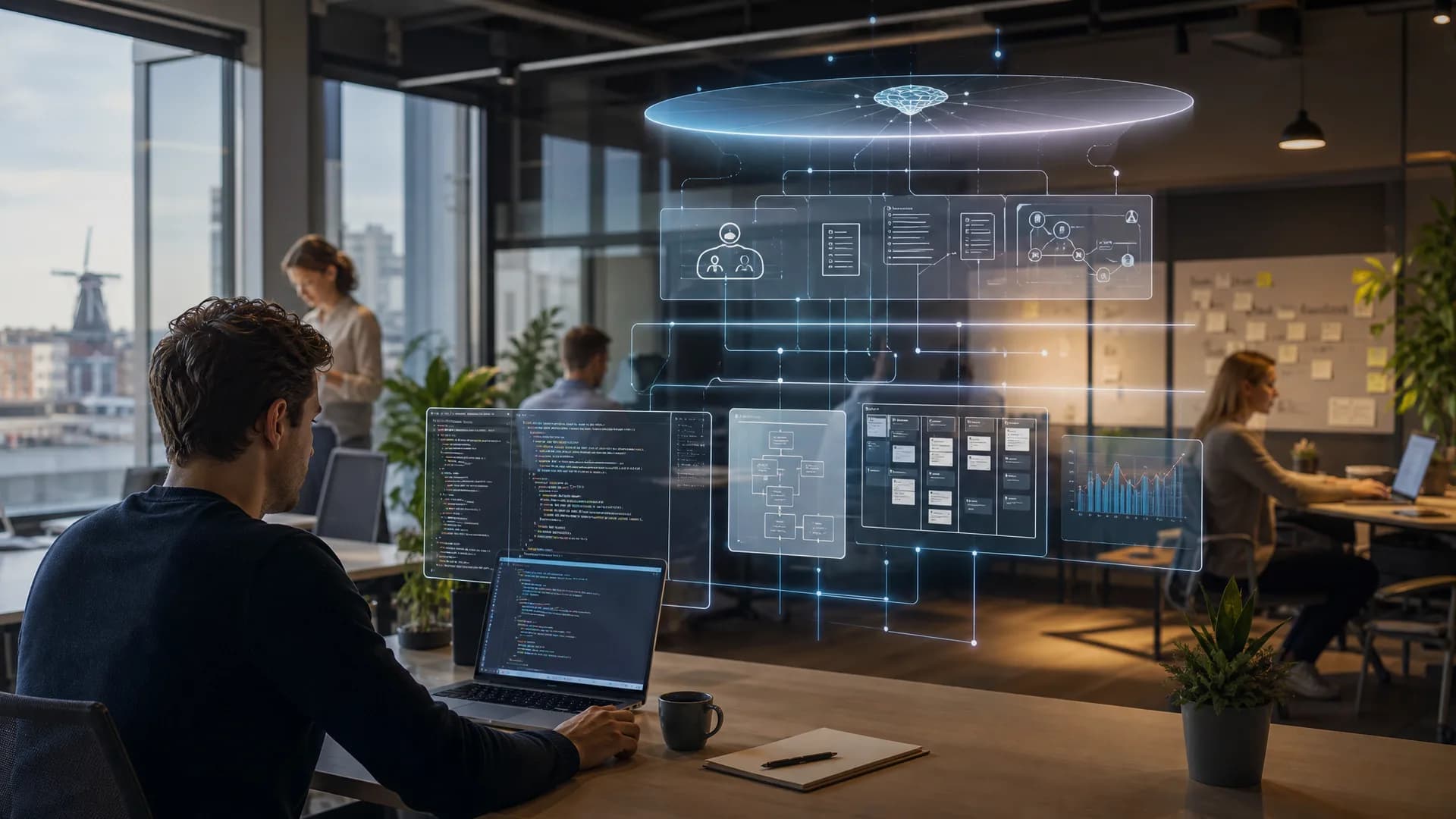 AI-agents als werkpleklaag boven dagelijkse digitale werkzaamheden