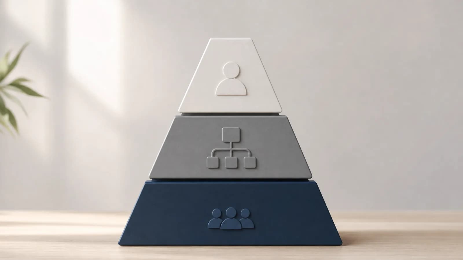 Drie niveaus van AI-eigenaarschap binnen een organisatie.