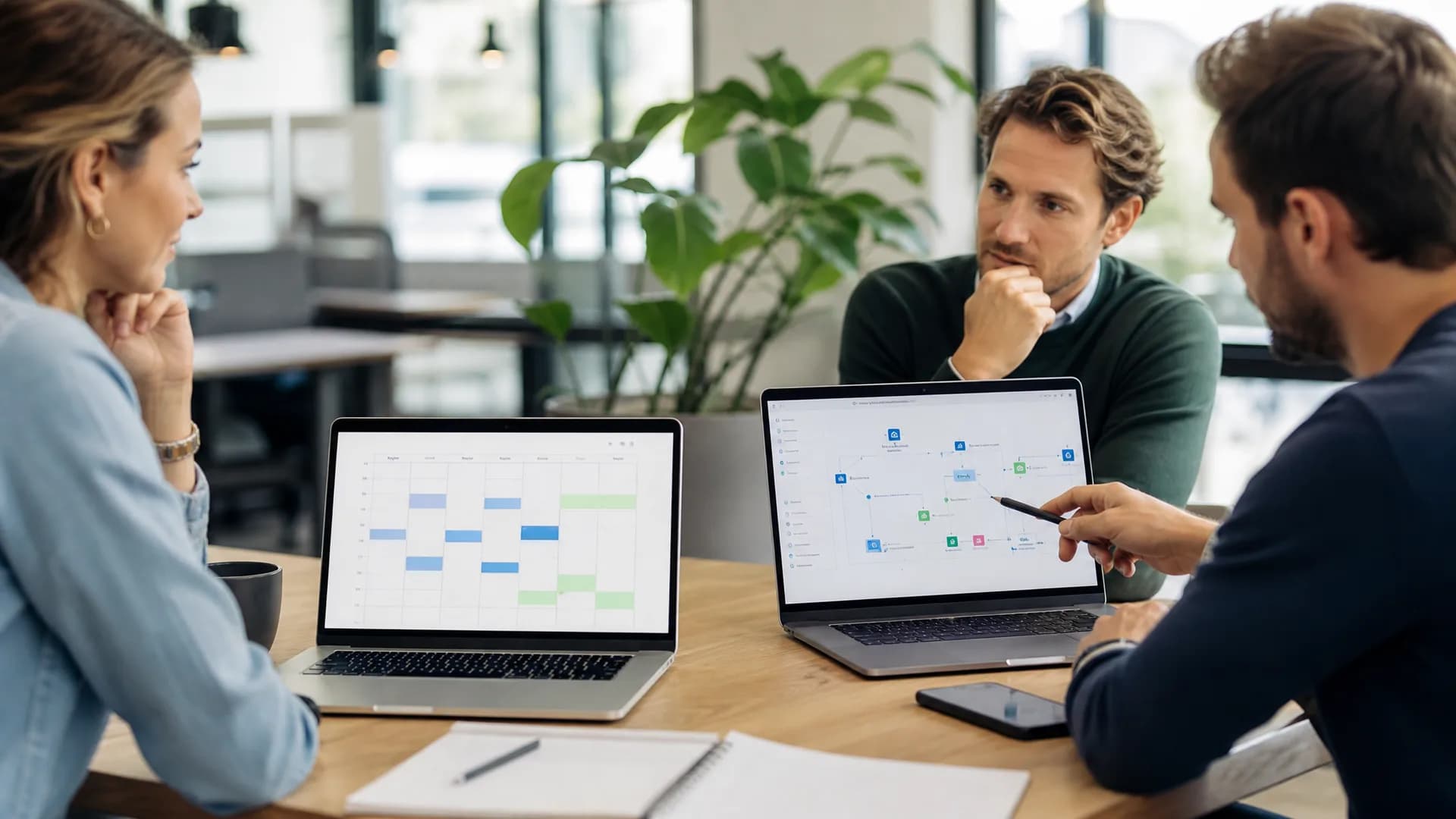 Marketingteam vergelijkt eenvoudige emailcampagnes met geavanceerde automation-flows