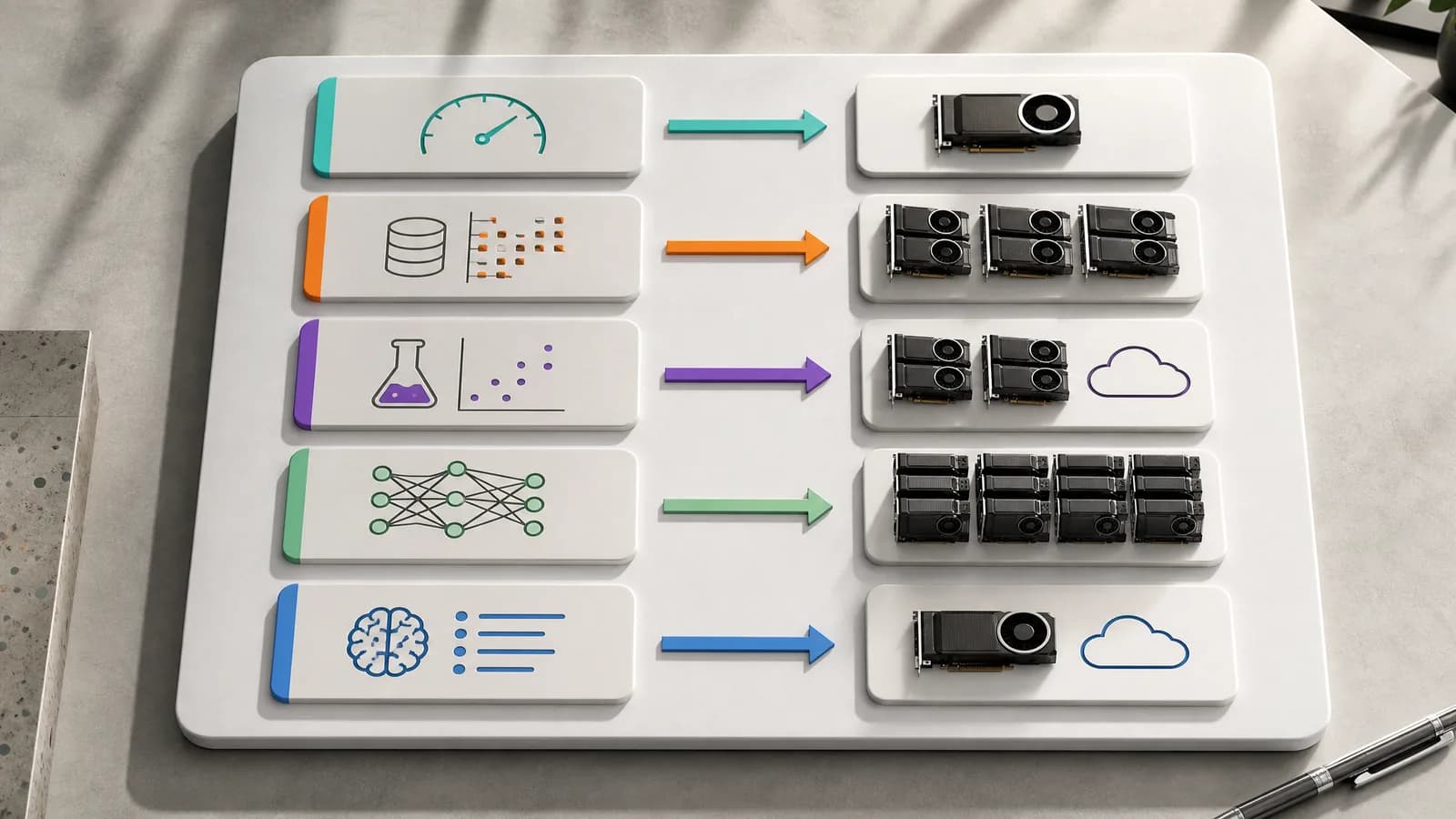 Indeling van AI-workloads naar compute-behoefte en planning