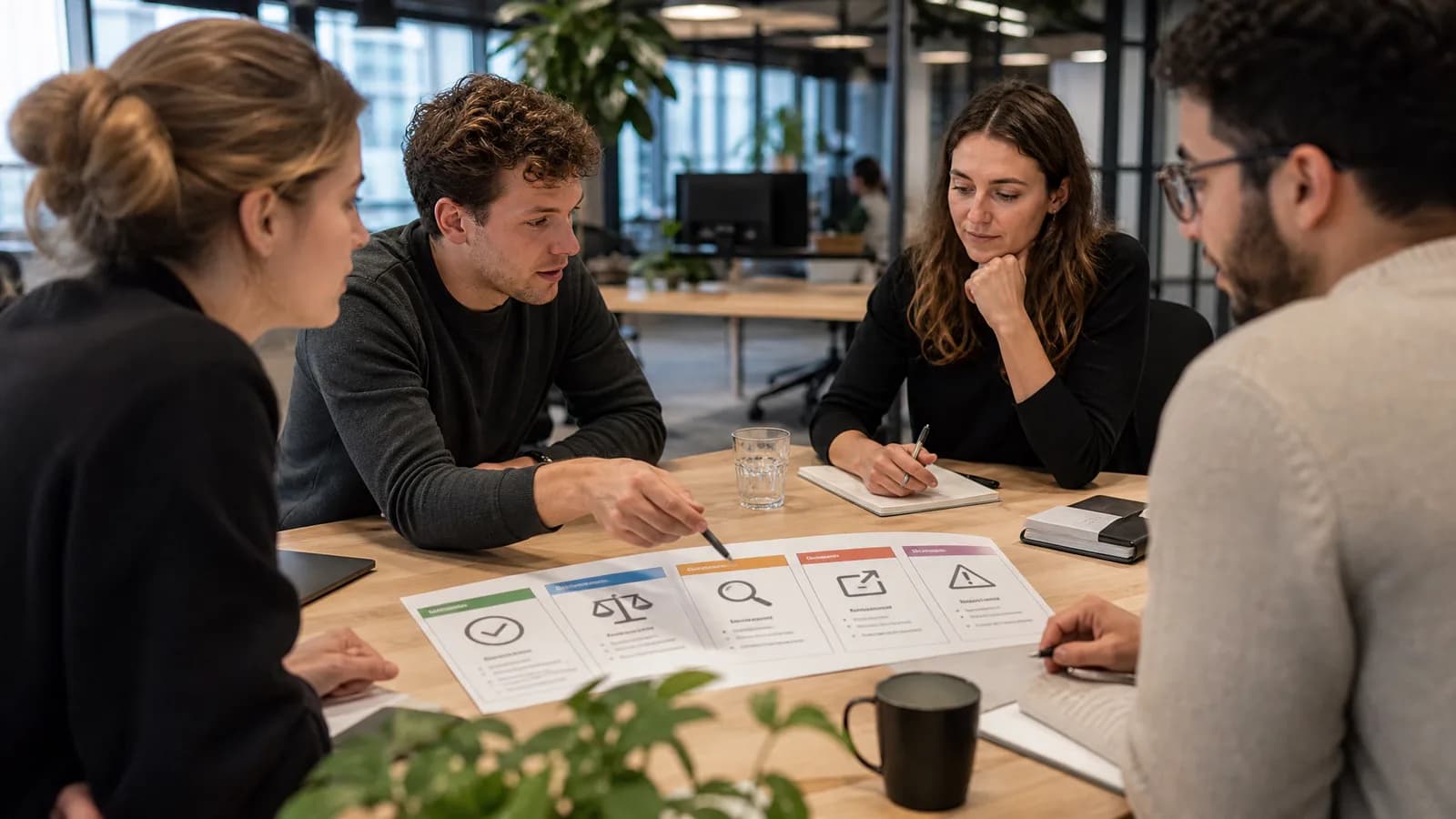 Productteam bespreekt AI-evaluatiecriteria voor betrouwbaar modelgedrag