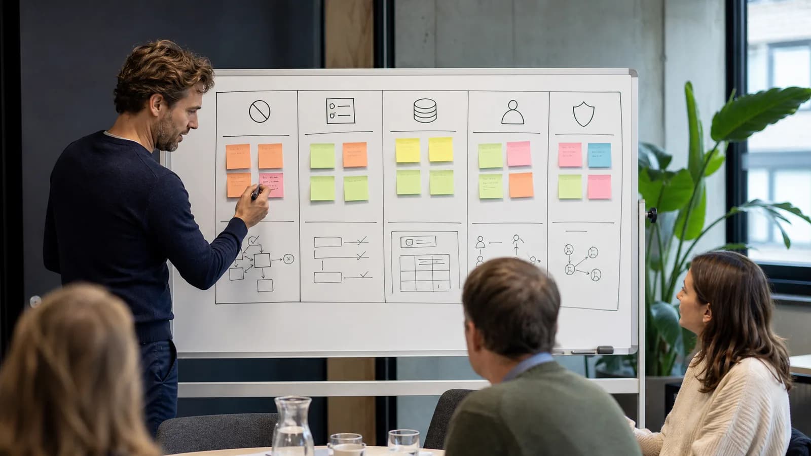 AI-governance canvas met testgevallen, logging en menselijke controle