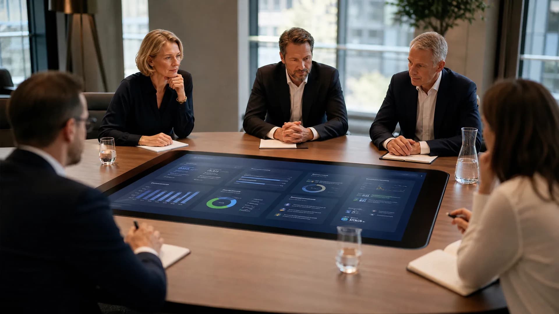 AI-governance dashboard met criteria voor prestaties, gedrag en toezicht