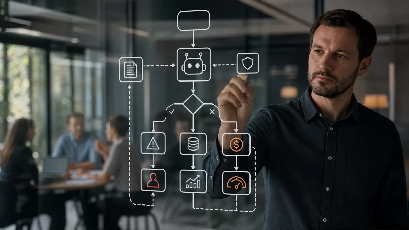 Checklist voor AI-roadmap met modelkritische taken, fallback en menselijke review