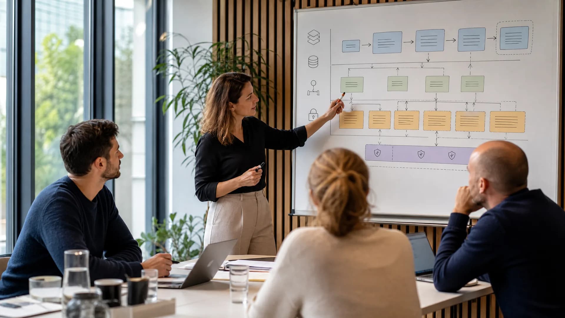 AI-roadmap met meerdere modelroutes, evaluaties en fallback-paden voor robuuste AI-implementatie
