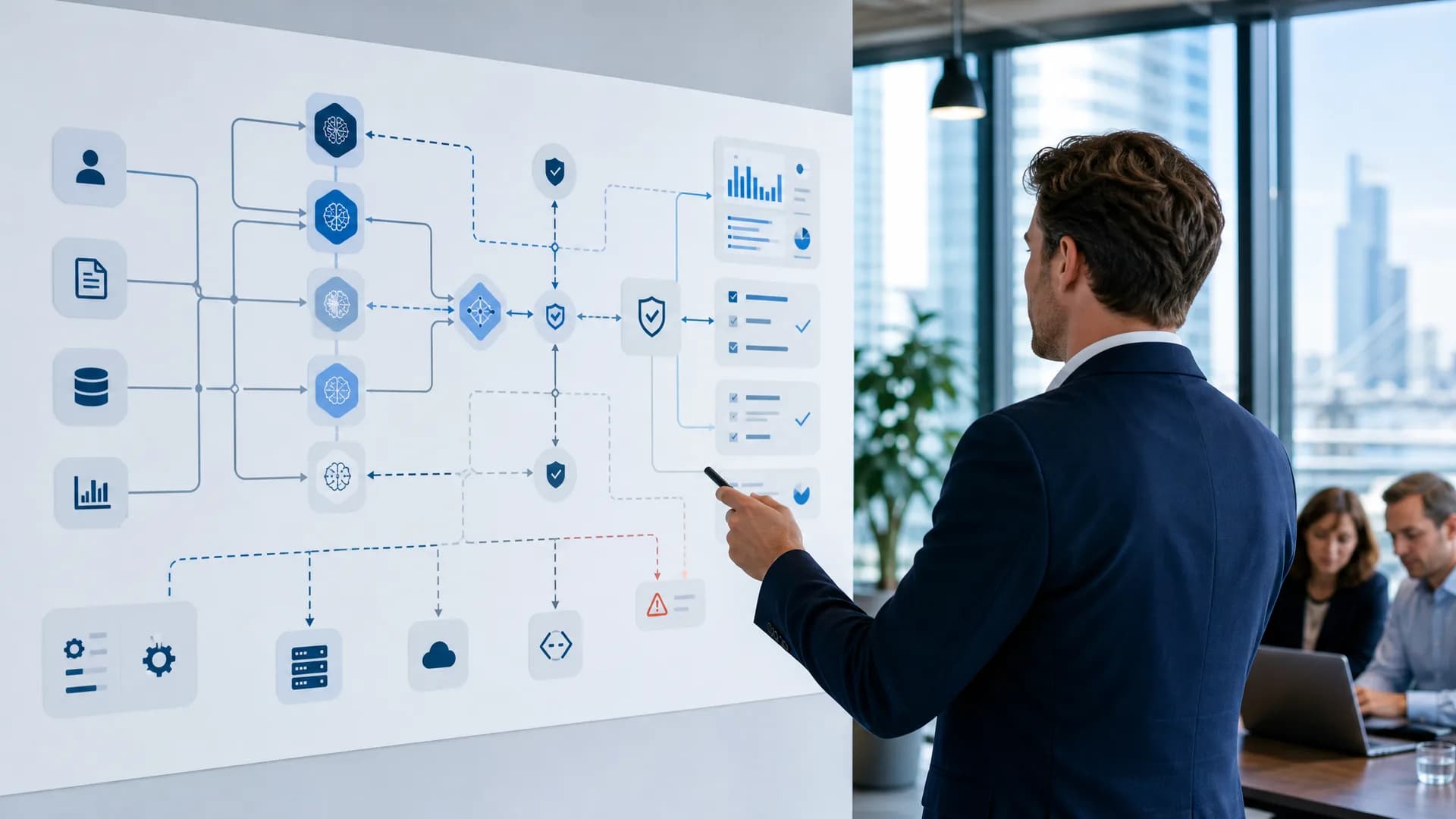 AI-architectuur met meerdere modelroutes en fallbackscenario’s