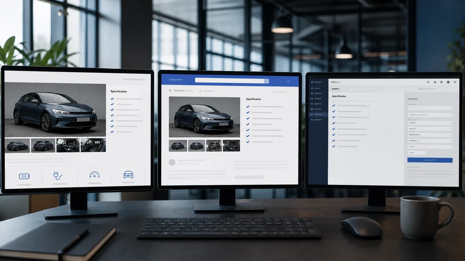 EV-specificaties consistent tussen dealerwebsite portal en verkoopsysteem