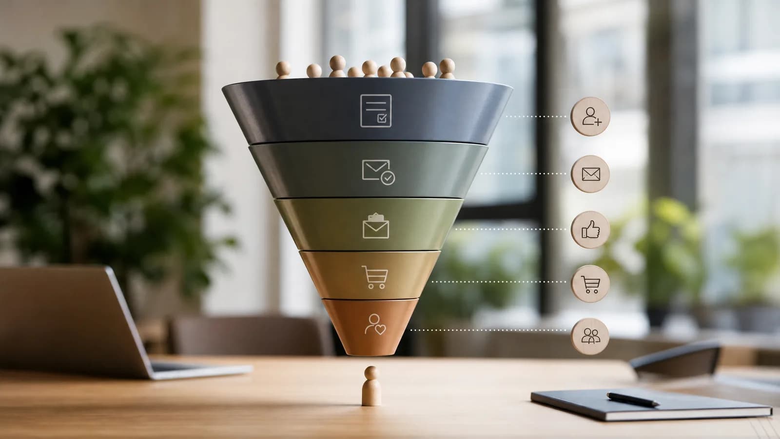 Lifecycle-funnel voor het beoordelen van nieuwsbriefgroei op activatie en latere businesswaarde.
