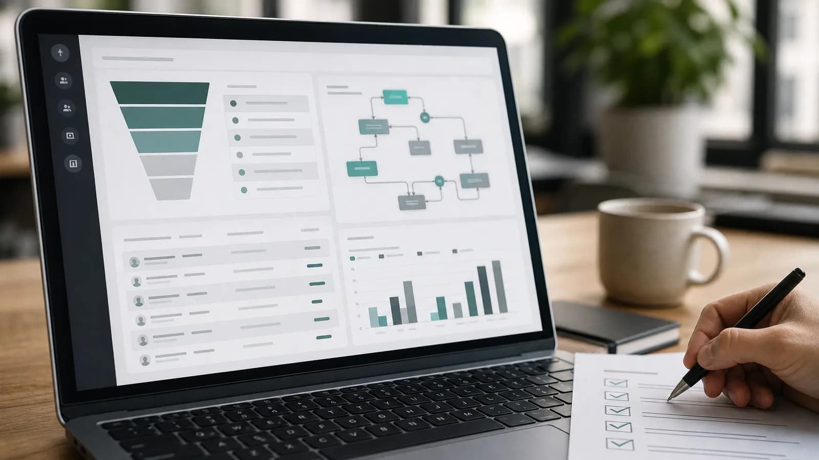 CRM- en revops-audit als AI-ondersteunde marketingworkflow.