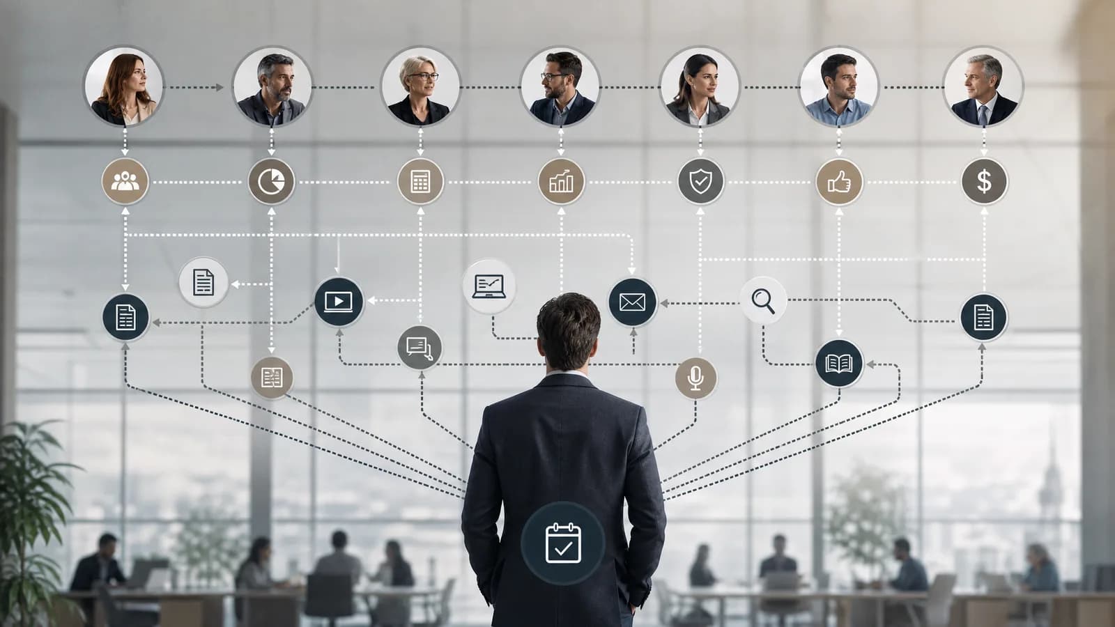 B2B buying committee met meerdere touchpoints vóór conversie