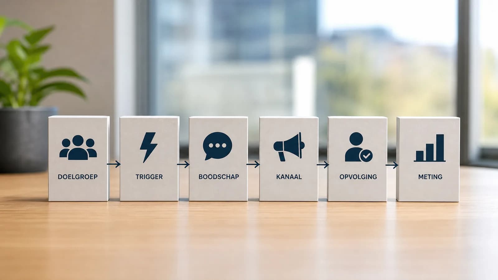Checklist voor het ontwerpen van een B2B-campagne als systeem.