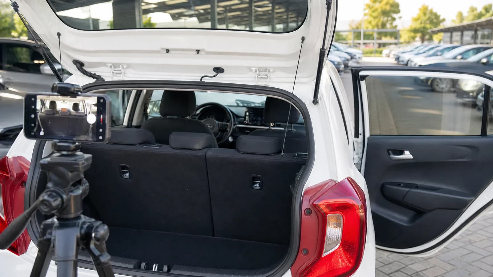Fotografie van praktische details voor een Picanto occasionadvertentie
