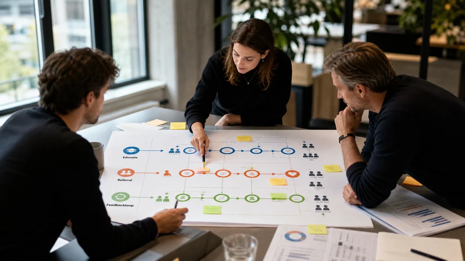 Roadmap voor customer marketing met educatie referral en feedbackloops