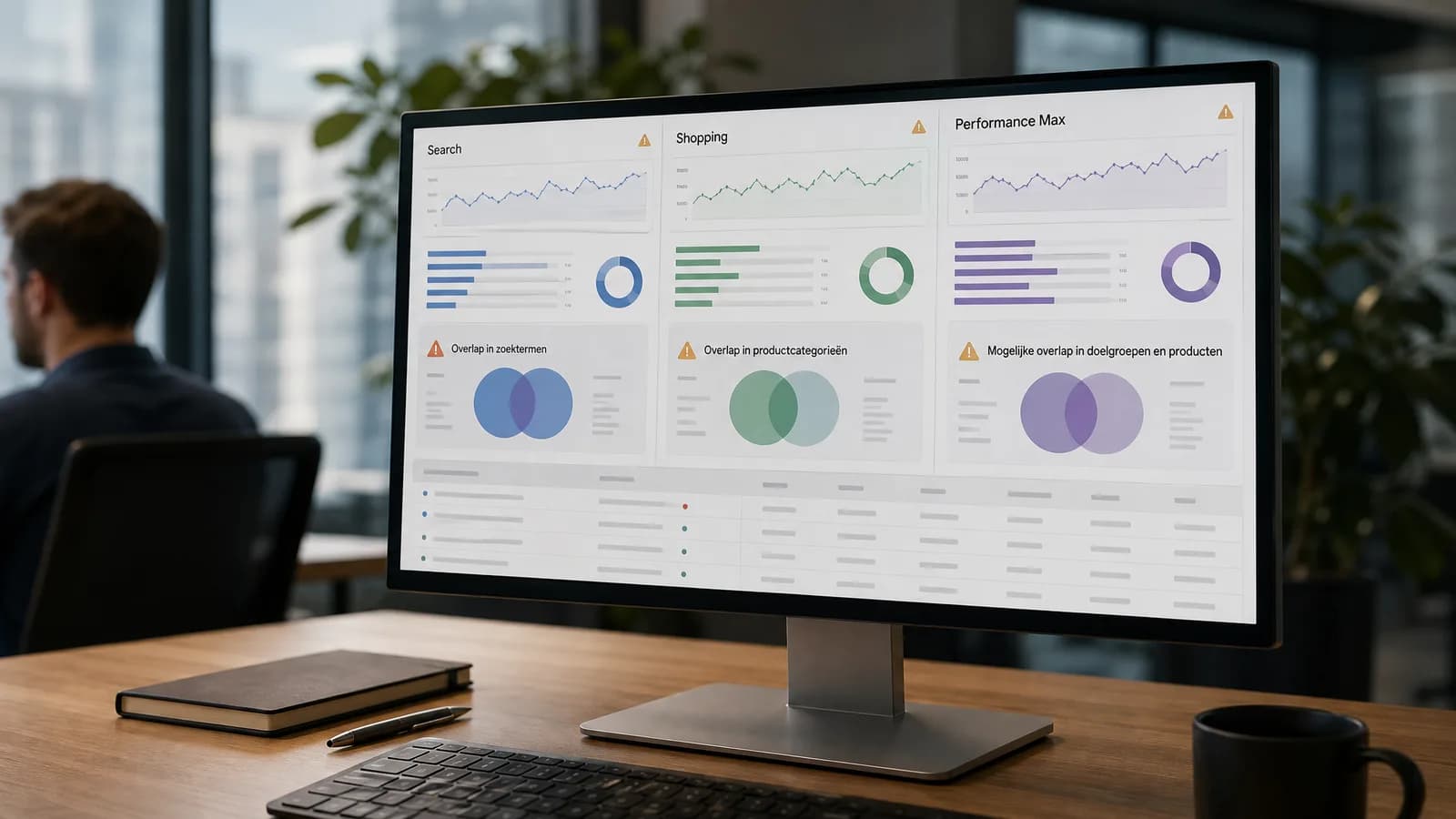 Controle op overlap tussen Search Shopping en Performance Max