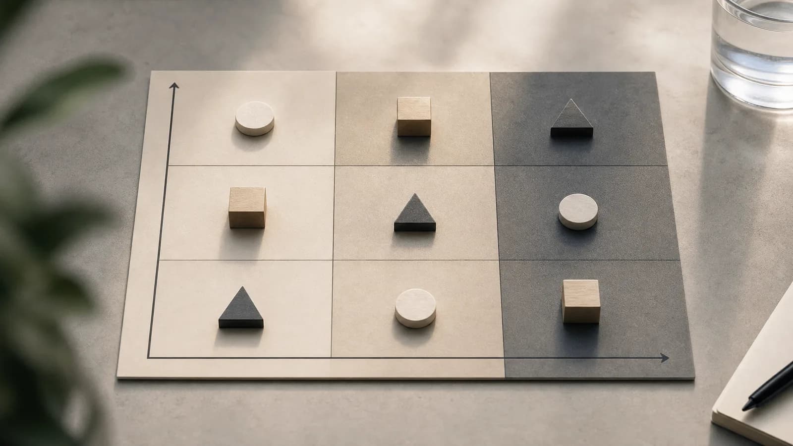 Matrix voor het beoordelen van AI-signalen