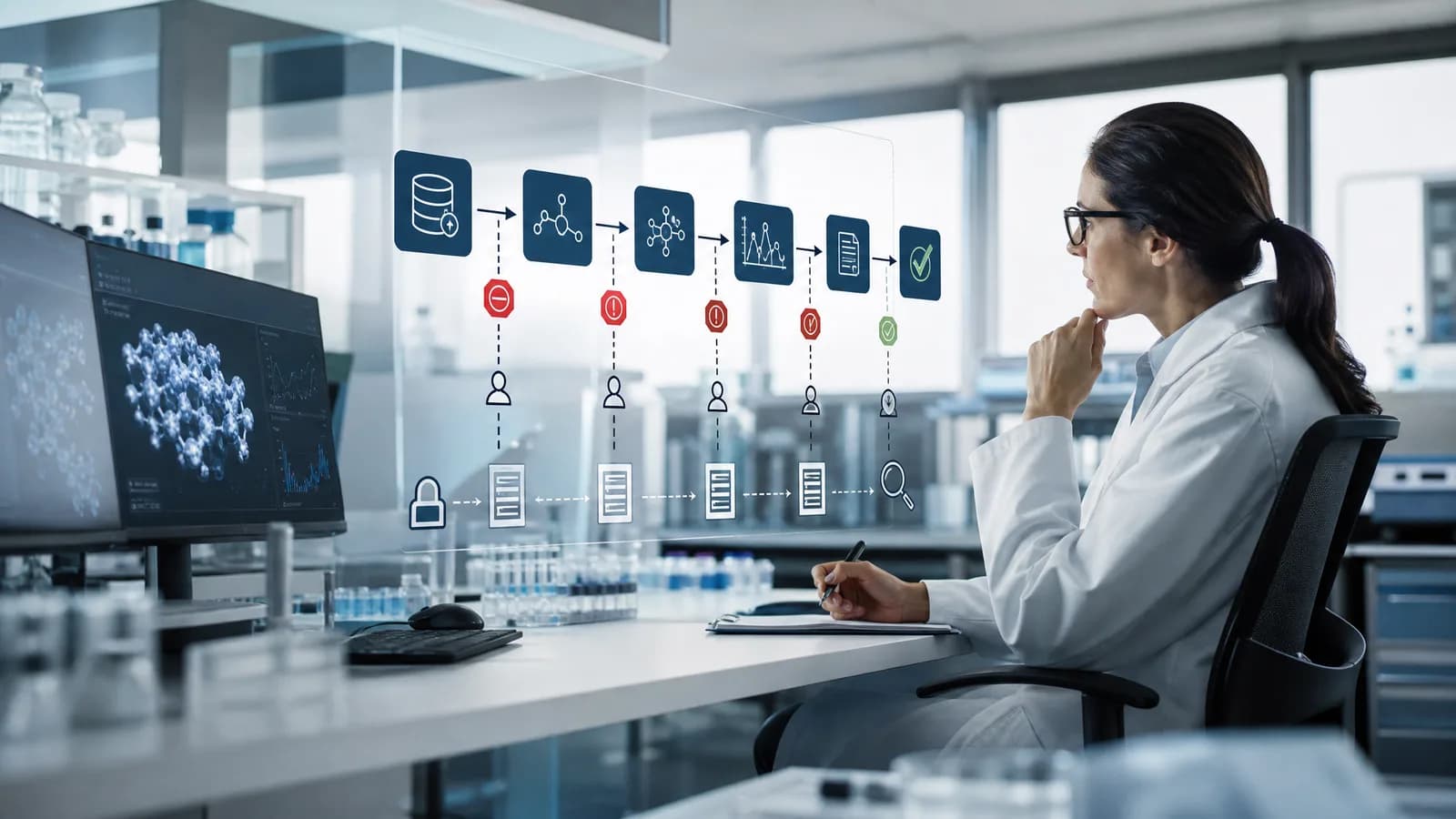 Agentic workflow met subtaken stopregels en menselijke controle