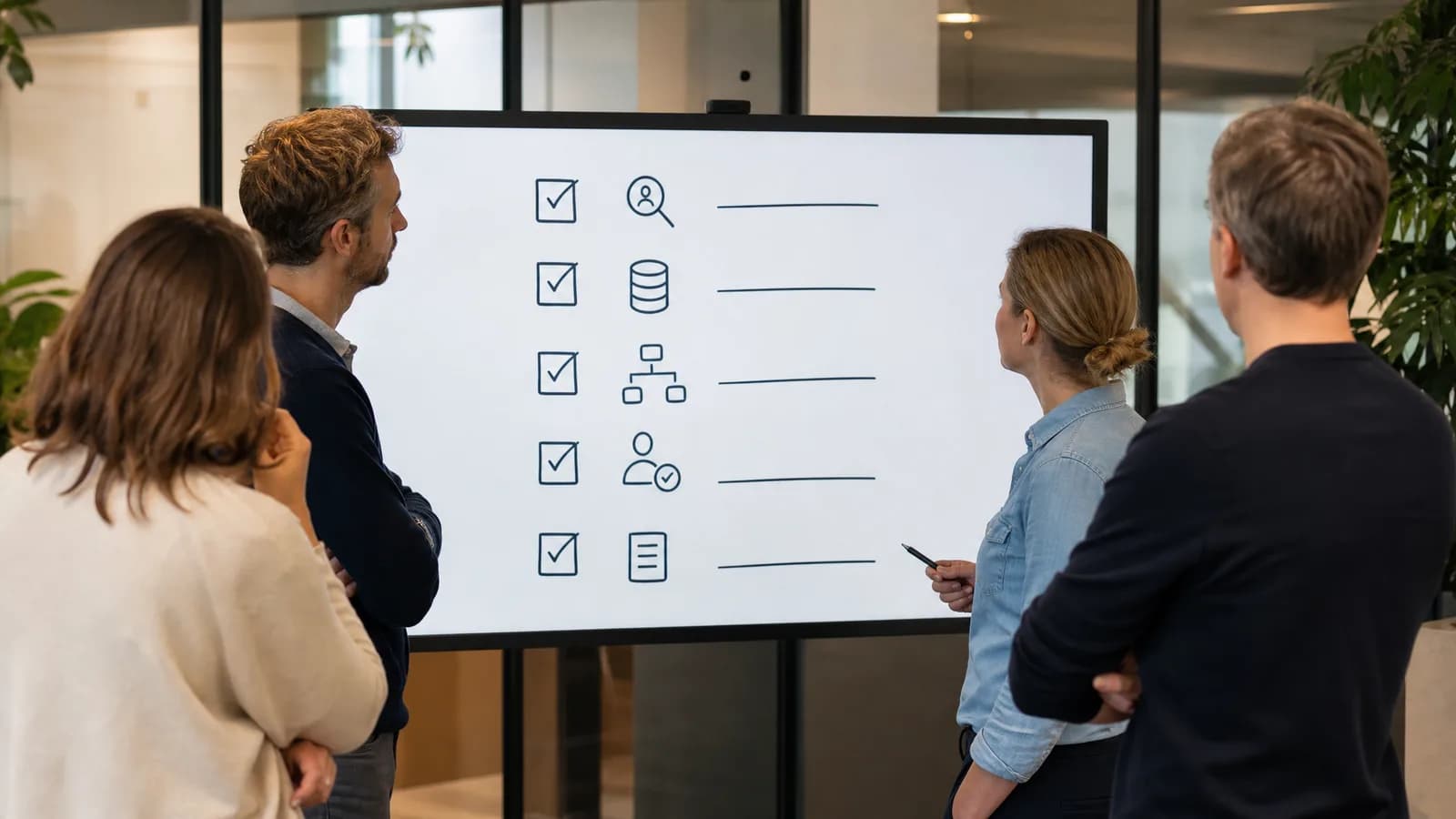 Checklist voor AI-roadmap met context, acties, goedkeuring en logging