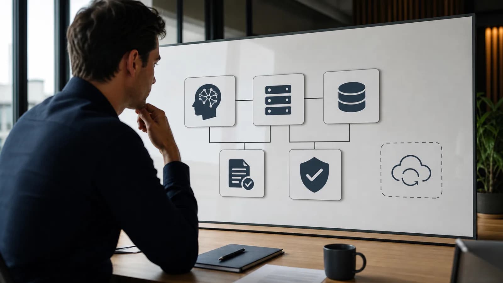 Leveranciersrisico-check voor een AI-stack met compute, data en fallback.