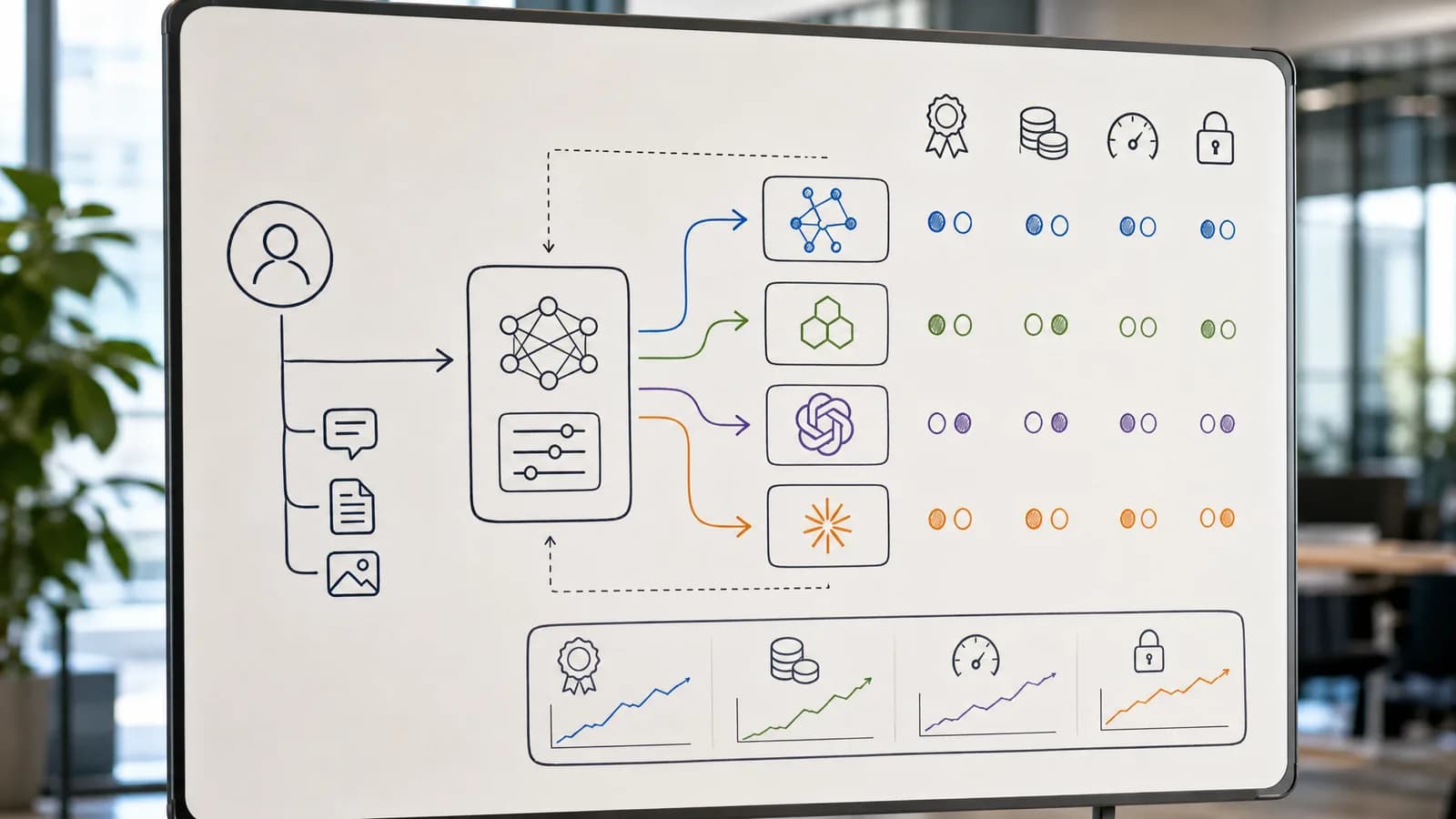 Modelabstractie tussen AI-use-case en meerdere modellen