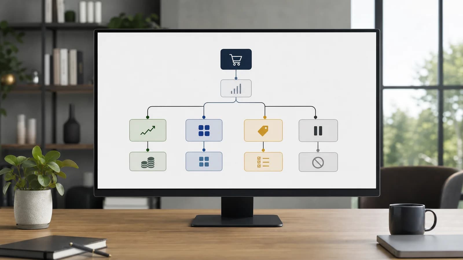 Beslisboom voor Google Ads schaalbeslissingen bij webshops